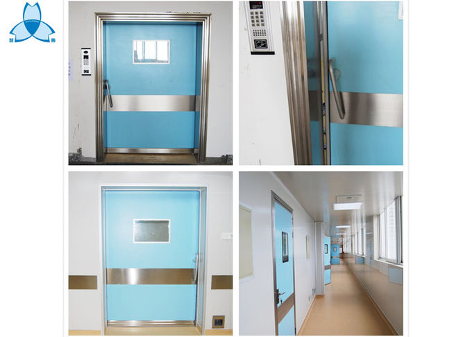 病院の空気シールおよび耐火性の特徴が付いている単一の葉のドアの振動ドア 2
