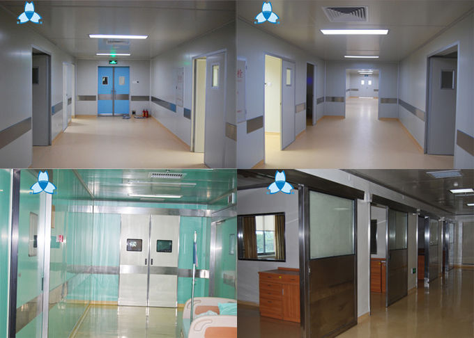 自動病院のエア フィルター、病院ICUのドアのための二重葉の病院スライディング・ドア 2