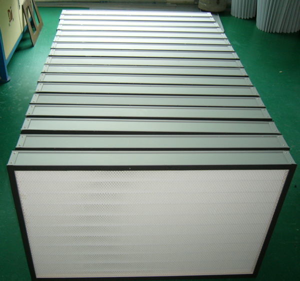 クリーン ルーム/HVACの塗布のための陽極酸化されたアルミニウム フレームの小型プリーツHEPAフィルター 1