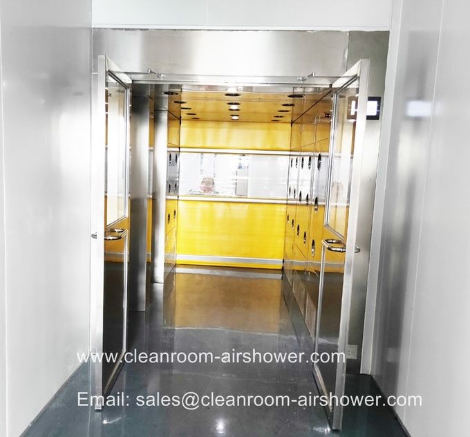 PLCおよびタッチ画面によって制御される4つのドアが付いている人そして材料のための空気シャワー 1