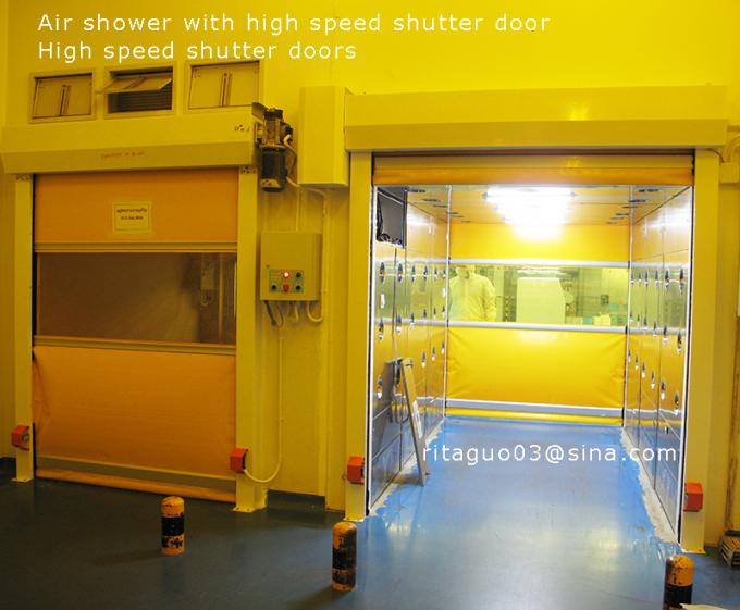 シャッター ドア、HEPAフィルターが付いている大きい貨物400Wクリーンルームの空気シャワー 4