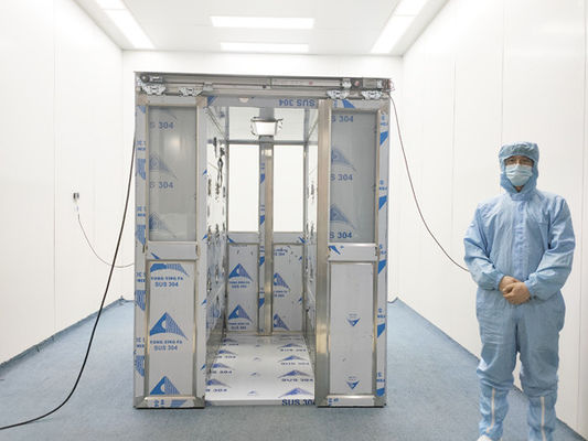 購入 自動二重葉スライディング・ドアが付いている二人用のステンレス鋼の空気シャワー online manufacture