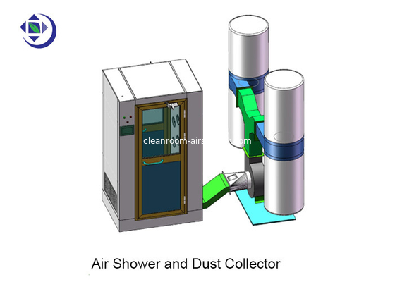 購入 2つの側面の集じん器が付いている吹く粉の製造所の空気シャワー online manufacture