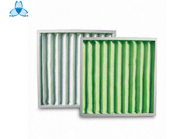 前のG3 G4ポリエステル総合的な空気清浄器フィルター、繊維のパネルによってプリーツをつけられるエア フィルター システムPrefilters 0