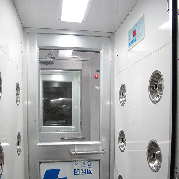 W730mmのアルミニウム振動ドア、1230mmの幅が付いている自動吹くクリーンルームの空気シャワー 0
