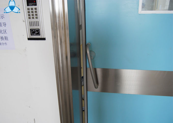 粉の外単一の振動ドアとの塗られた病院のエア フィルター青い色 2