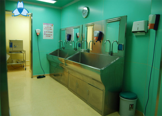 2人のためのキャビネットが付いているステンレス鋼の病院のエア フィルター手洗面器 2