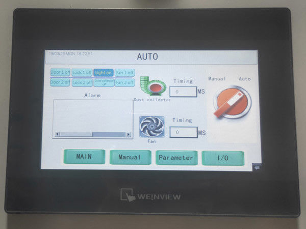 ROHSのクリーンルームの空気シャワーの単位はPLCおよびタッチ画面によって集じん器制御と接続します 1